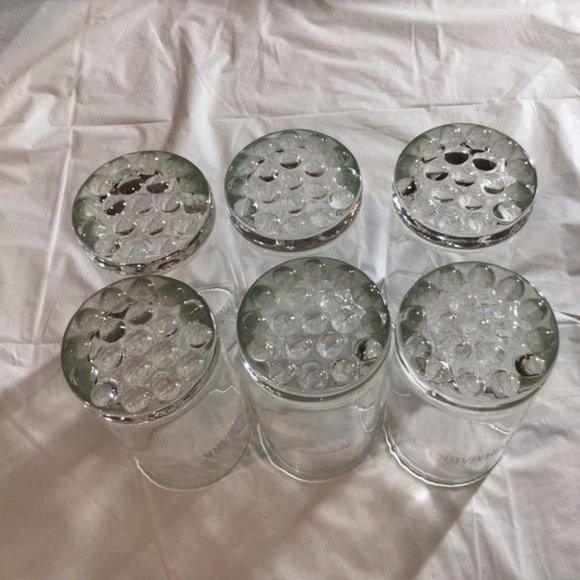 Libbey Glass Benchmark Seagram’s Etched 80s Six Hi Ball Whiskey Cocktail 9oz Vtg - Picture 3 of 6